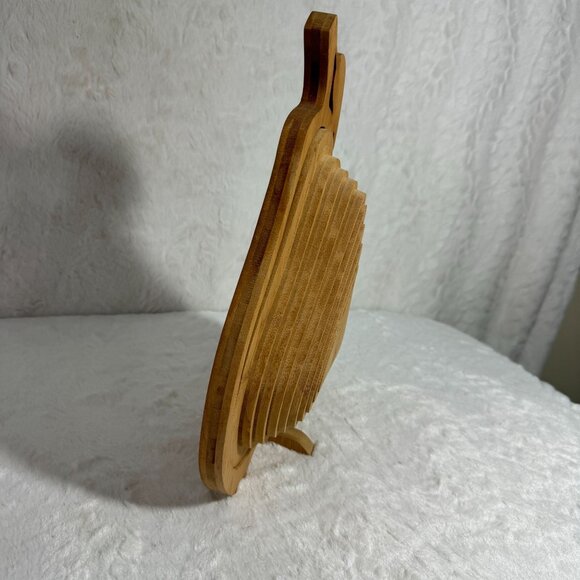 Handcrafted Pear-Shaped Bamboo Folding Collapsible Basket - Picture 5 of 7